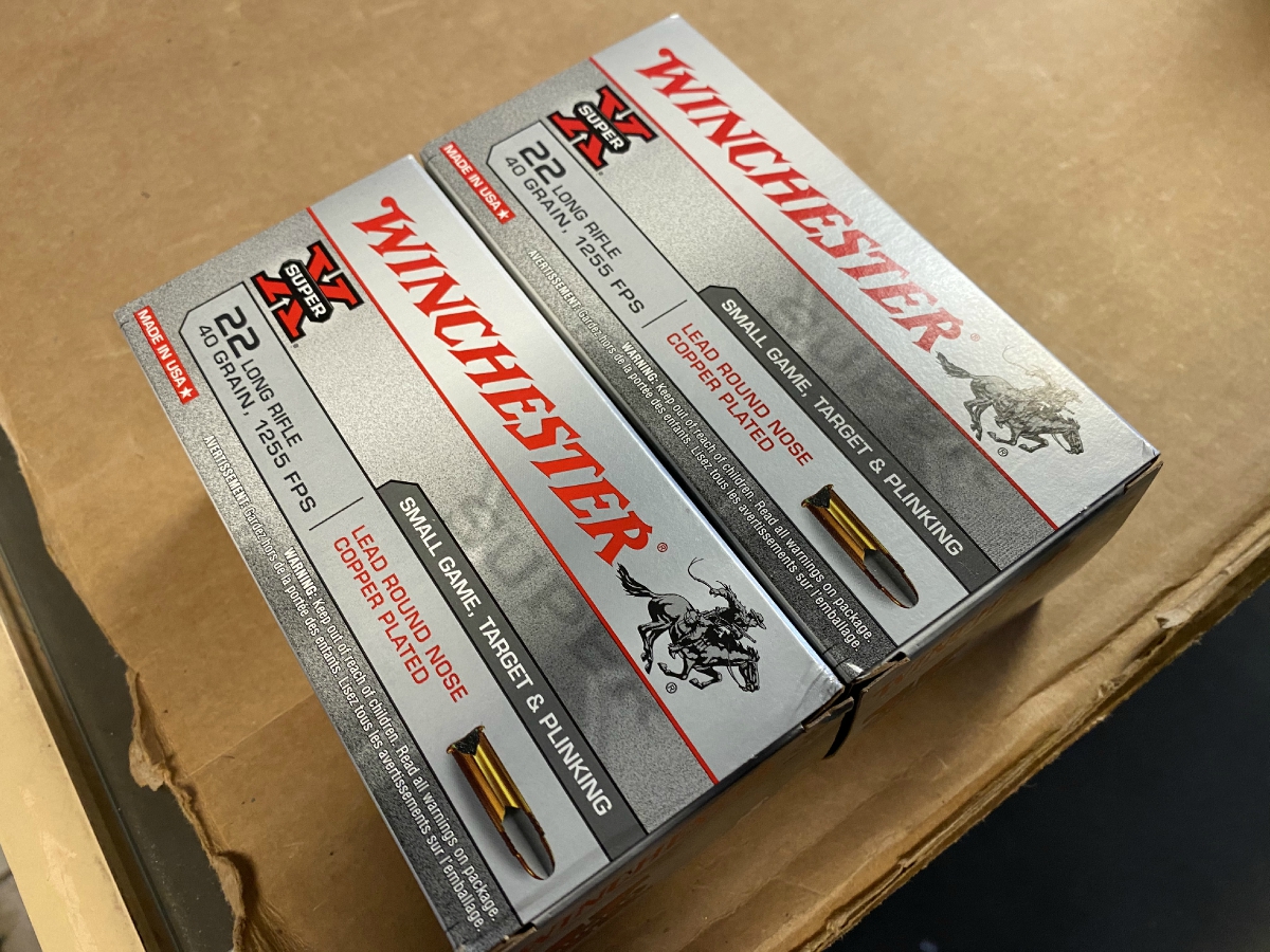 Winchester 1000 rounds super x 22 lr 40 grain 1255 feet per second new