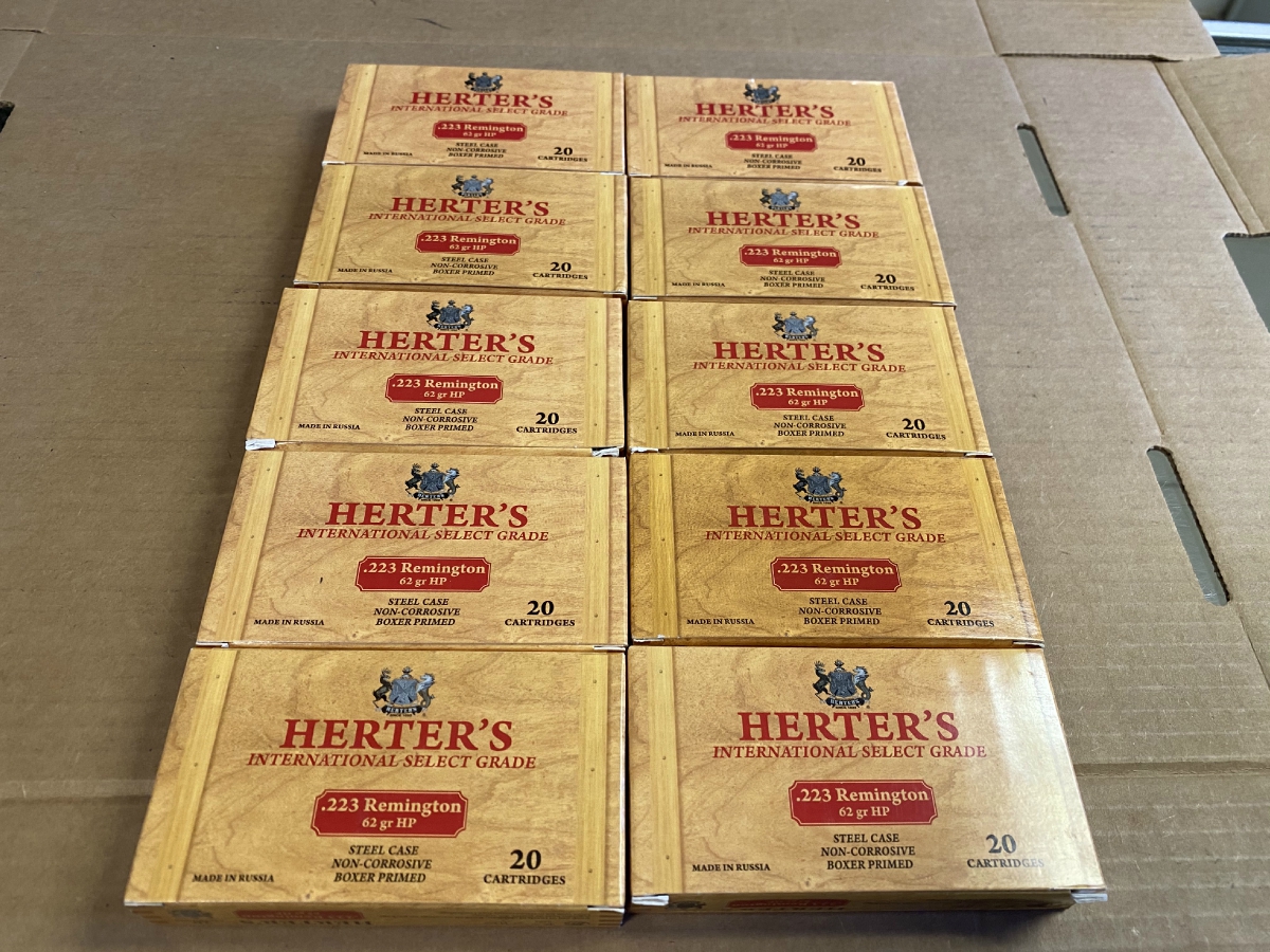 200-rounds-herters-223-remington-62-gr-hollow-point-new-in-boxes-223