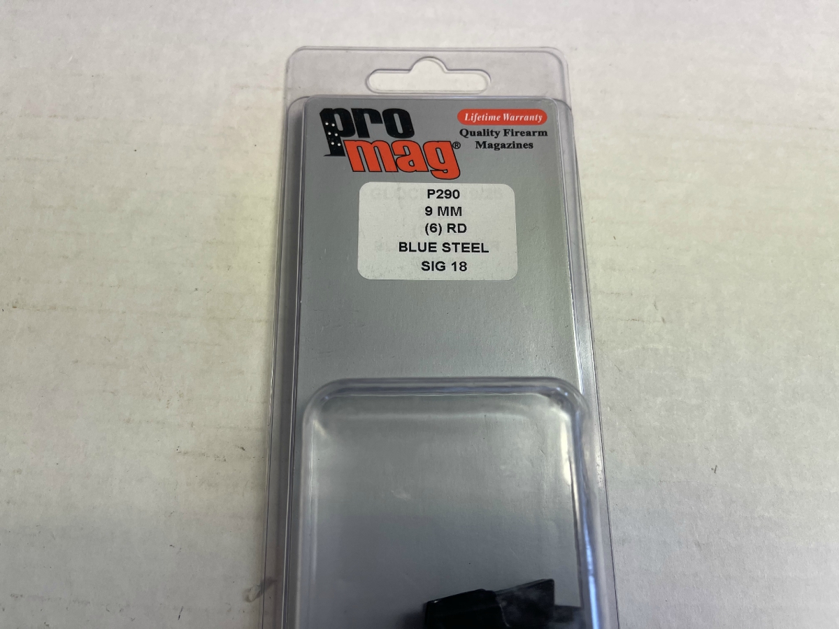 Pro Mag Sig18 Sig 9mm P290 6rd Nickel Detachable New In Box 9mm Luger ...