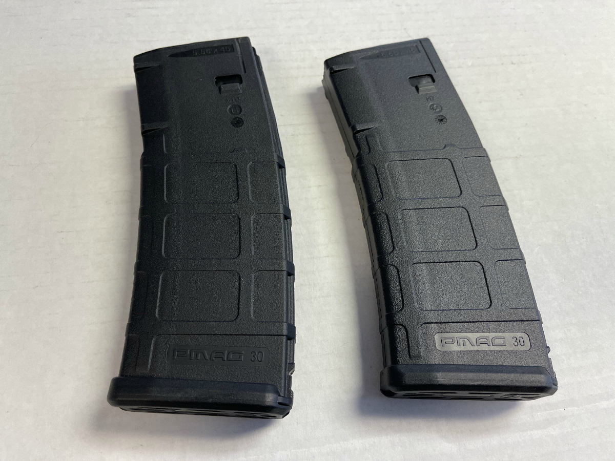 Two Pmag 30 Round 5.56mm Magazines Fully Loaded With 60 Rounds Green