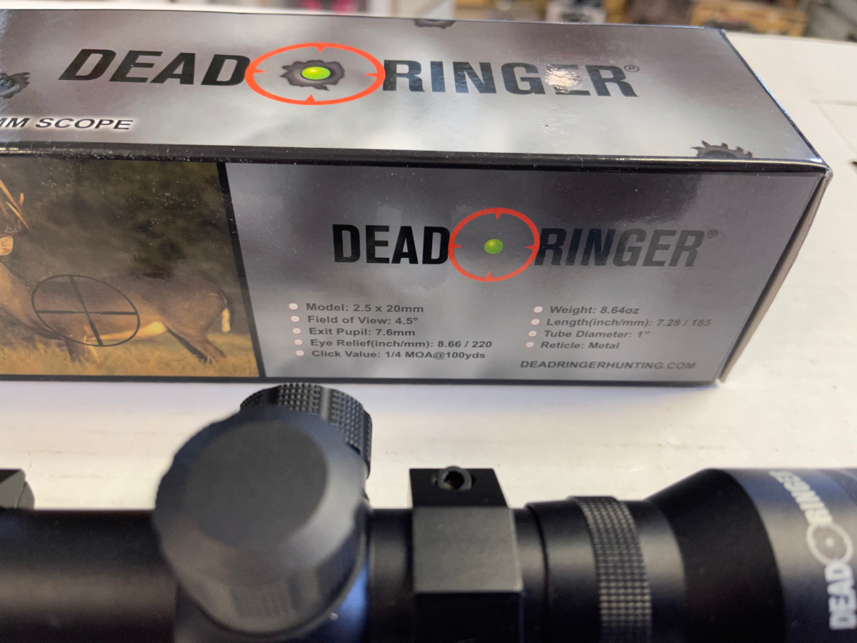 Dead Ringer 2.5x20mm Scope DR4852 Black Tube 1 in Great