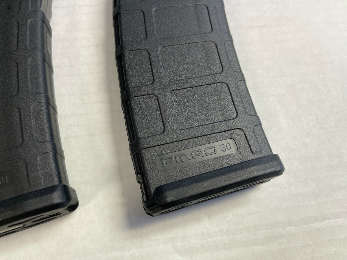 TWO FULLY LOADED PMAG 30 ROUND 5.56MM MAGAZINES WITH 60 ROUNDS GREEN