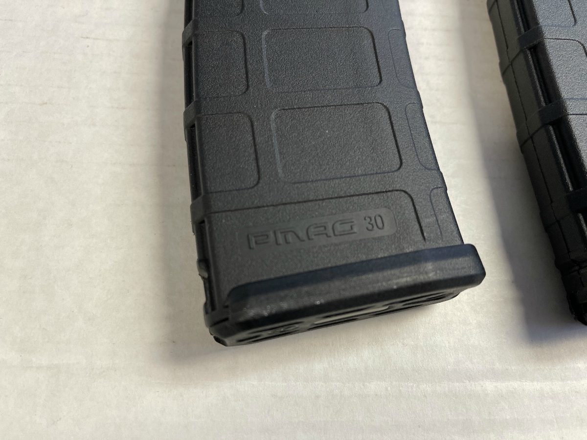 TWO FULLY LOADED PMAG 30 ROUND 5.56MM MAGAZINES WITH 60 ROUNDS GREEN