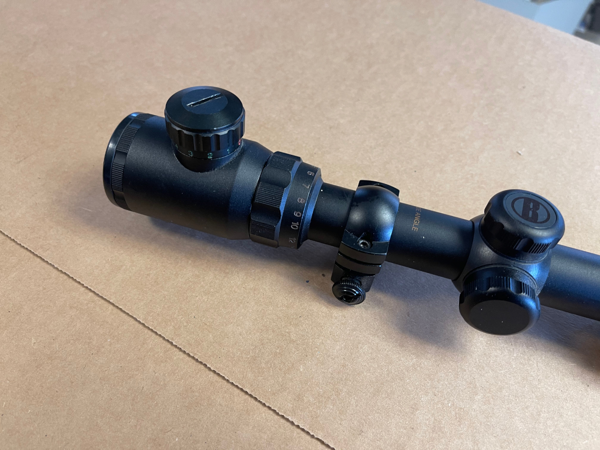 Bushnell Wide Angle 412x40 Illuminated Rifle Scope With Rings For Sale