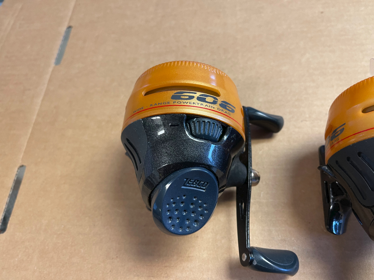 Two Zebco 606 Spin Cast Reels Pre Spooled With 20 Pound Line New For