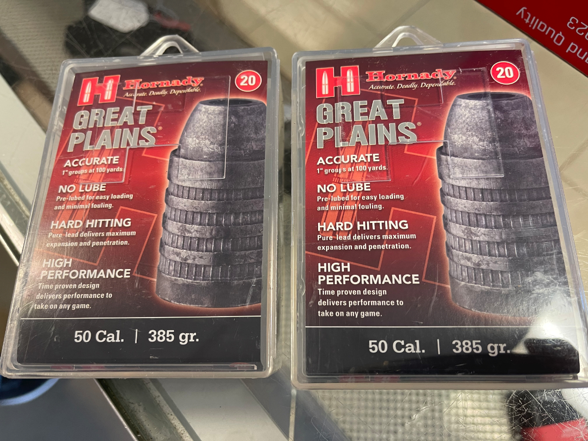 40 Rounds Hornady 6620 Great Plains 50 Cal Hb Hollow Point 385 Gr New