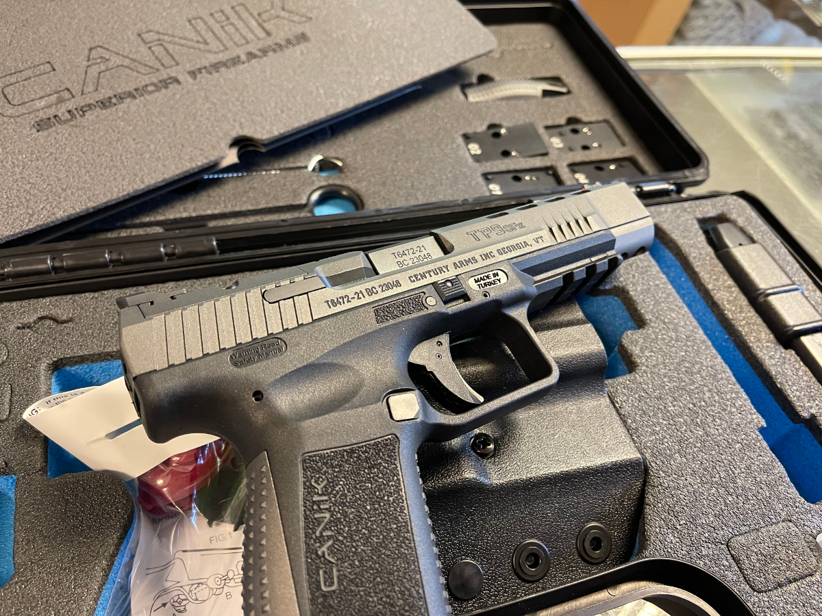 CANIK TP9SFx 5.20 Inch Barrel 20+1 Black Tungsten Gray Cerakote Steel
