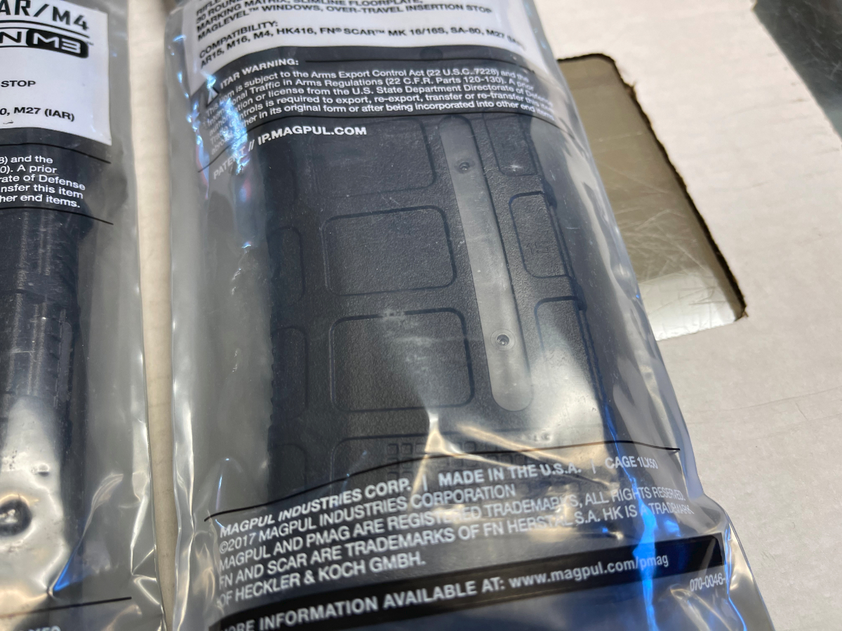 Magpul Industries Five Magpul Mag556-Blk Pmag Gen M3 Window/Dust Cover ...