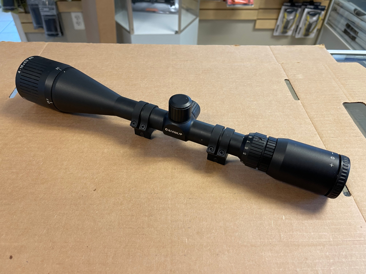 Barska 4-16x50 Rifle Scope With Rings In Excellent Condition For Sale ...