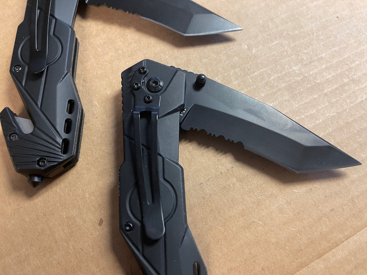 Two Smith & Wesson Tac Ops Multi Purpose Folding Knives New For Sale at