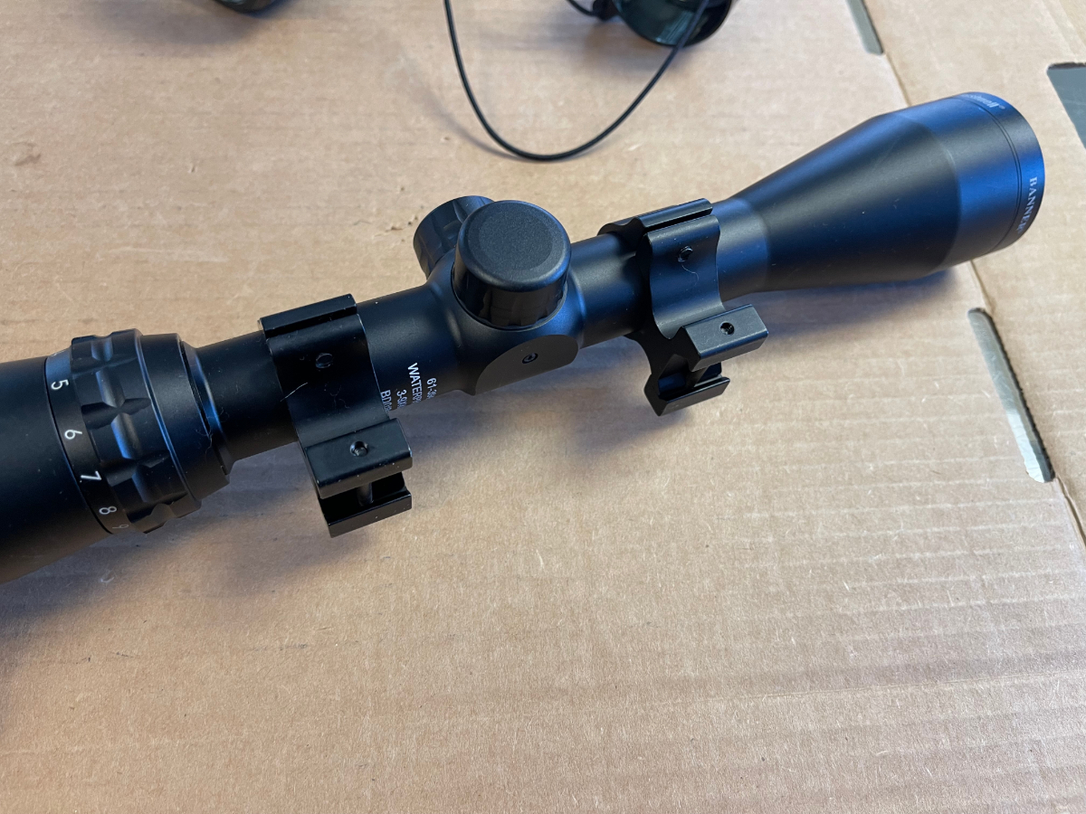 BUSHNELL BANNER 3-9X40 DUSK TO DAWN RIFLE SCOPE WITH RINGS AND COVERS ...