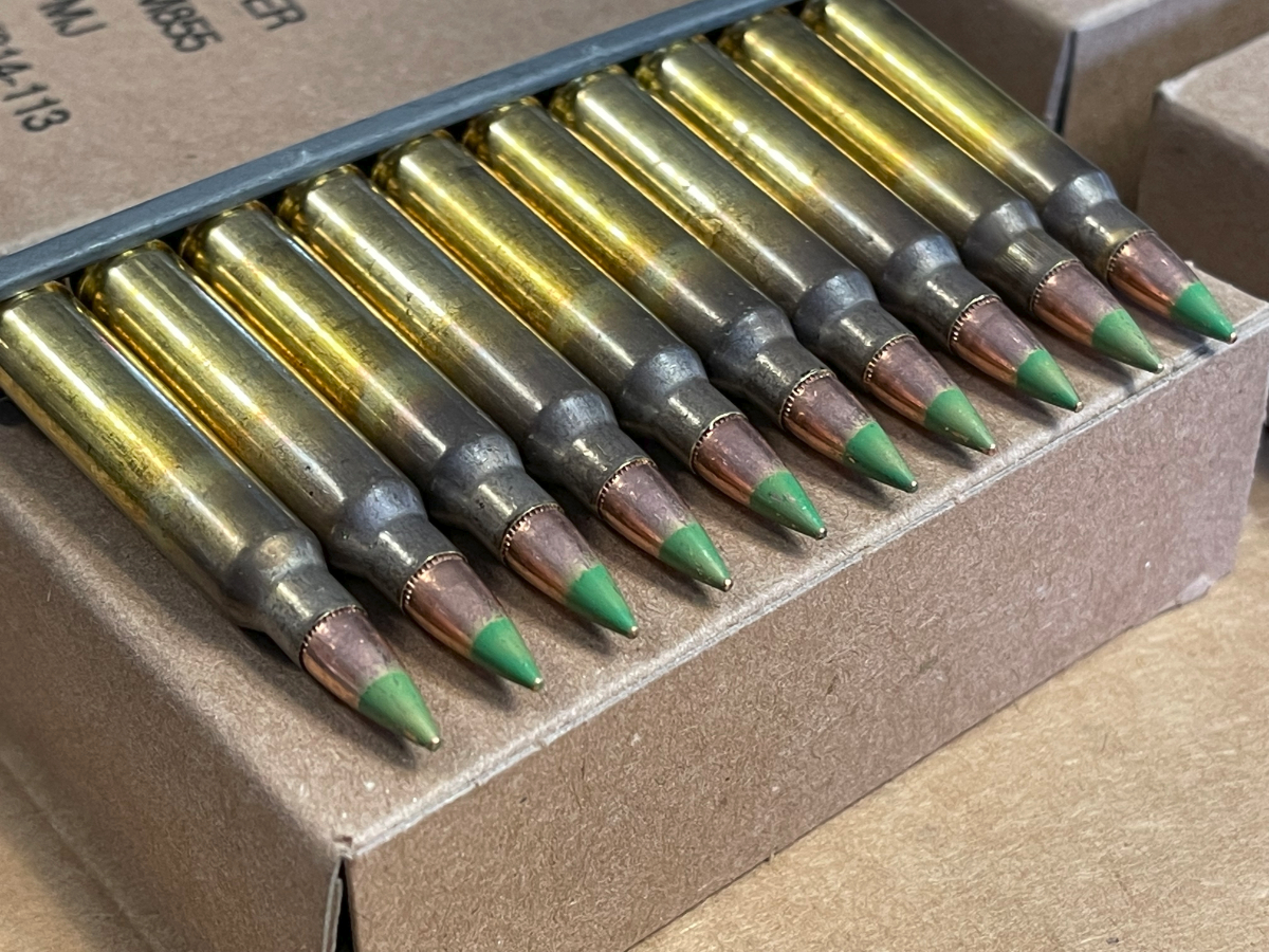 210 rounds clipped winchester ammo usa green tip 5 56 nato 62 gr fmj