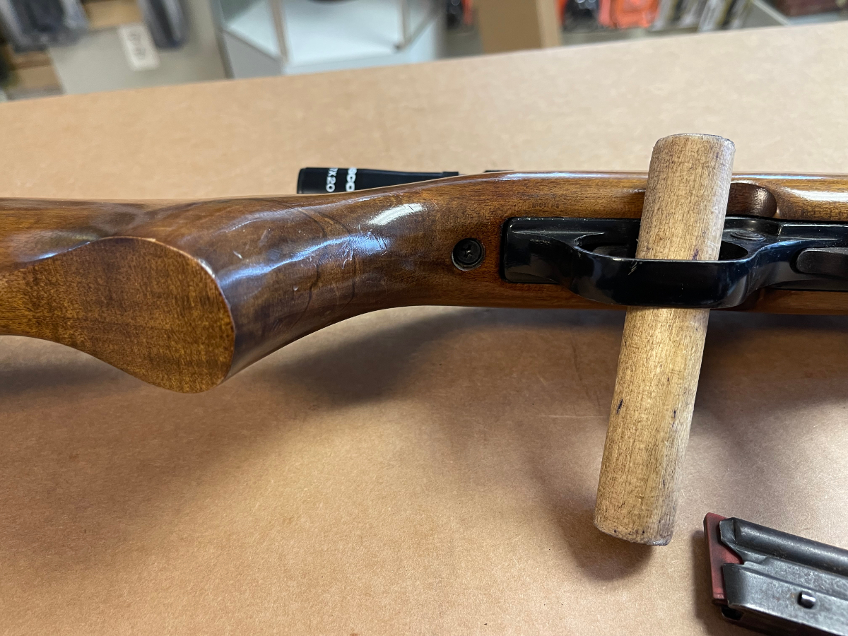 Magtech CBC MODEL 7022 SEMI-AUTO RIFLE WOOD STOCK, WITH SCOPE, TWO ...