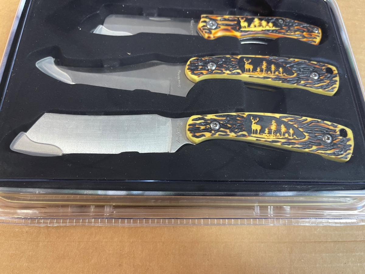 SCHRADE UH 3 Piece Hunting Knife Set Game Processing Stainless Steel