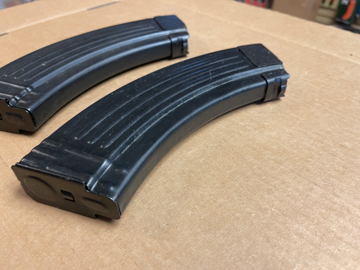 Two metal 7 62x39 30 round magazines in used condition 7 62x39 for sale