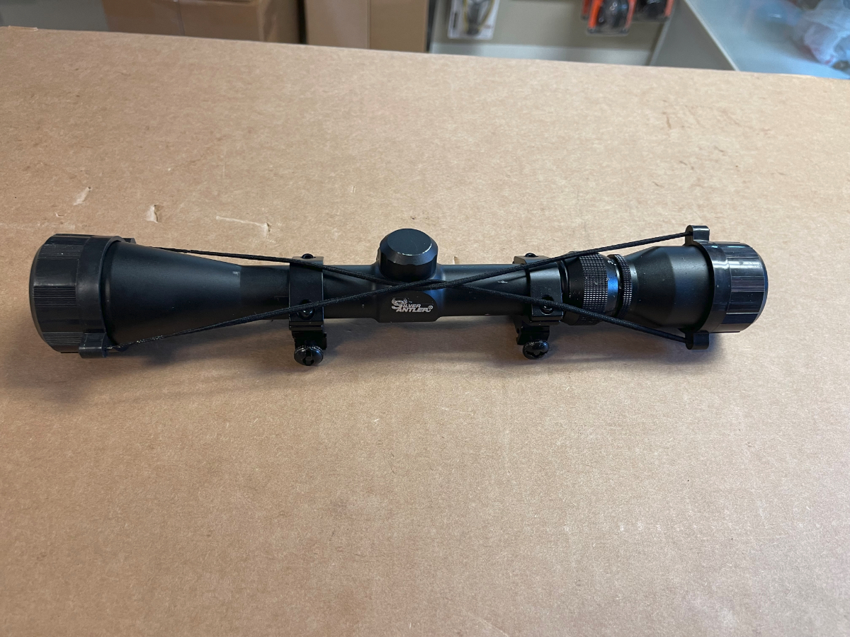 Tasco Silver Antler 3-9x40 Rifle Scope With Rings And Lens Covers Nice ...