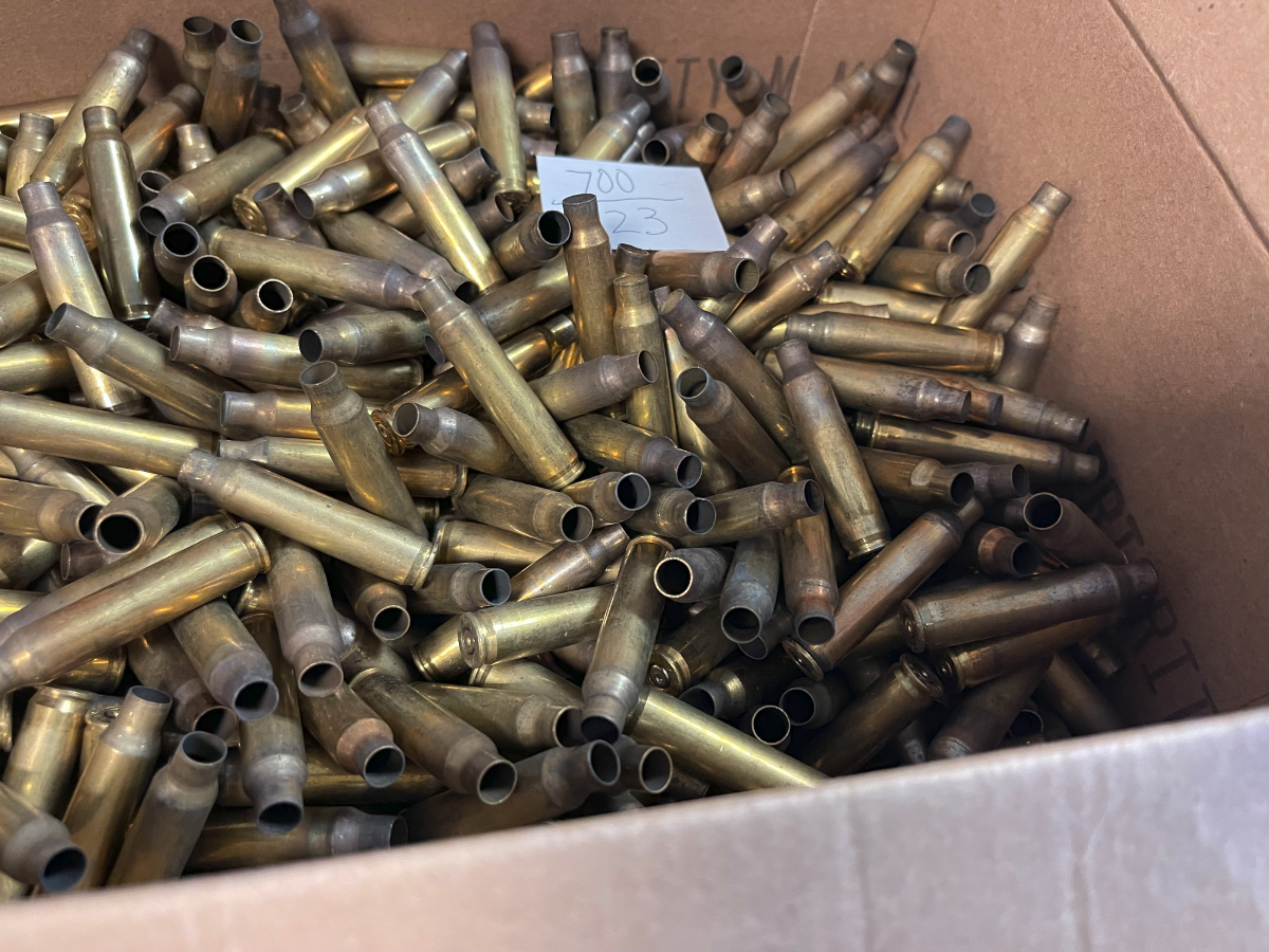 700 PIECES BULK ONCE FIRED 223 BRASS .223 Rem. 17227460 - GunAuction.com