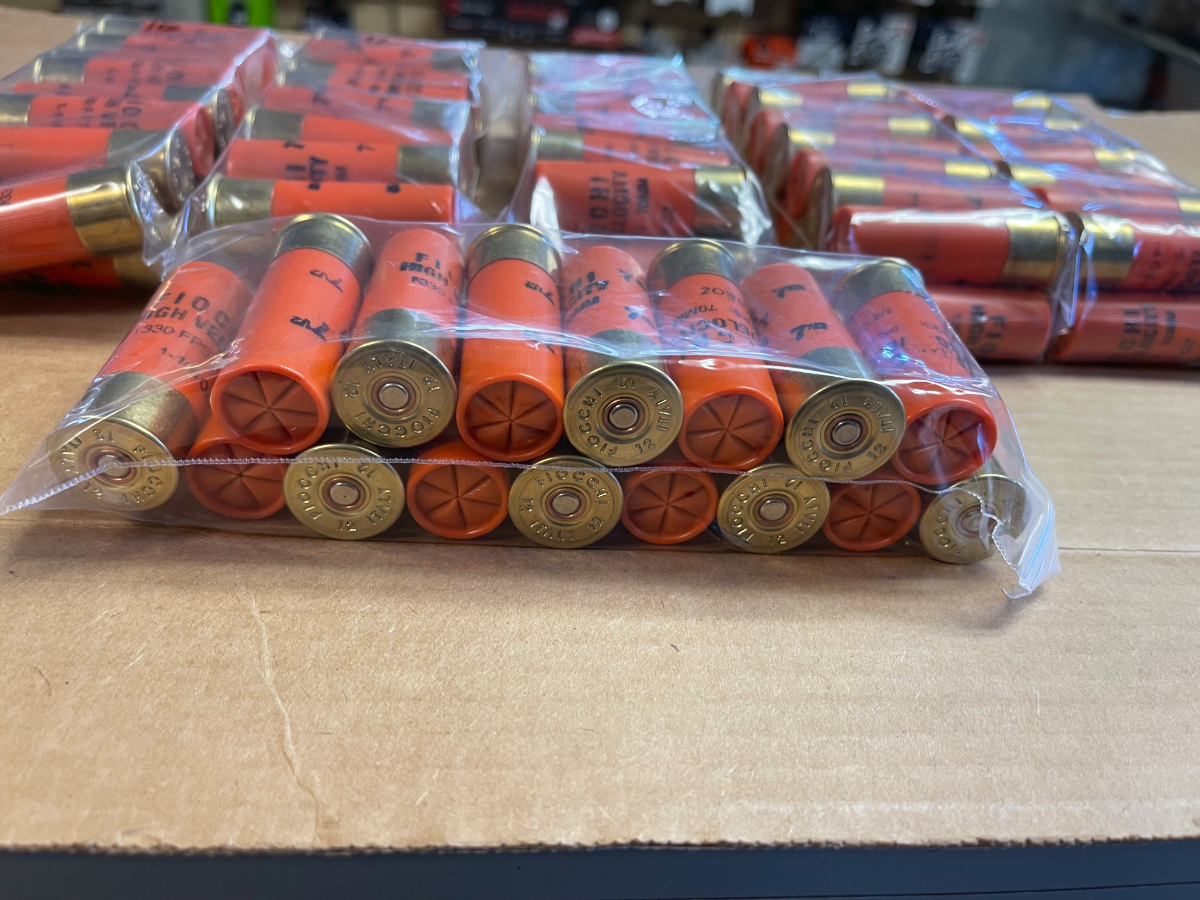 96 ROUNDS FIOCCHI HIGH VELOCITY 12 GAUGE SHOTGUN AMMUNITION NEW AMMO