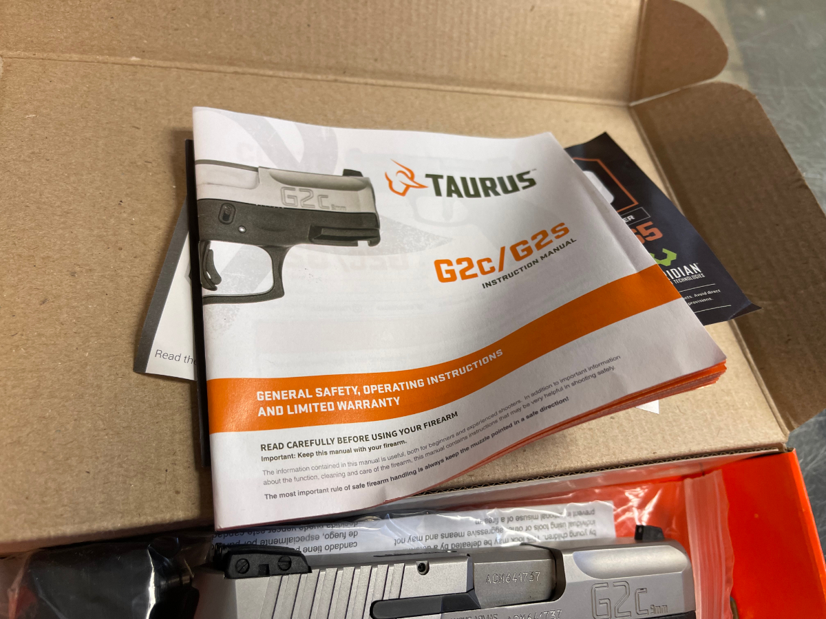 Taurus G2C 3.20 Inch Barrel 12+1 Capacity Black Finish Picatinny Rail