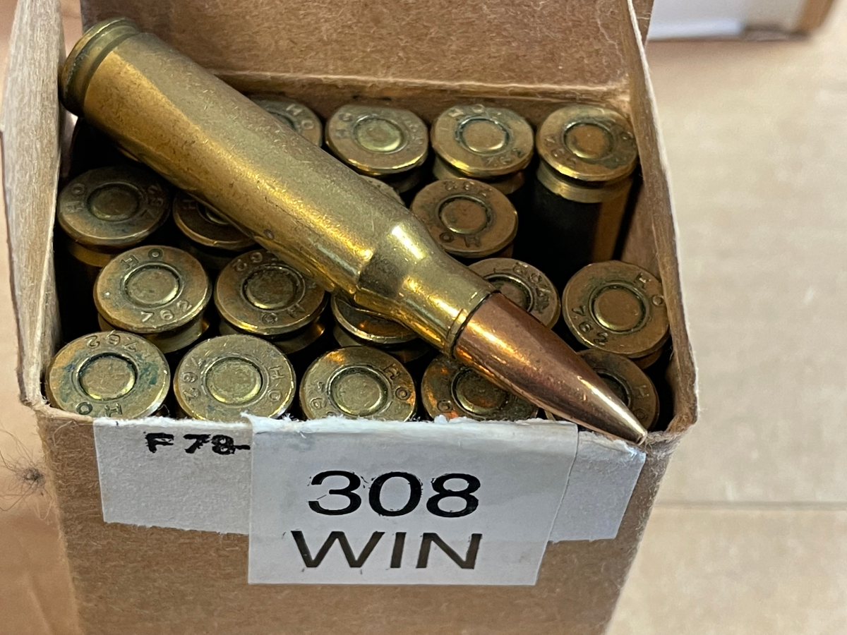 100 Rounds 7.62x51 (.308 Win) Ammunition 5 Boxes Of 20 Rounds Each 7.62