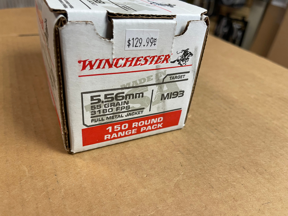 150 rounds winchester ammo usa 5 56x45mm nato 55 gr 3270 fps full metal