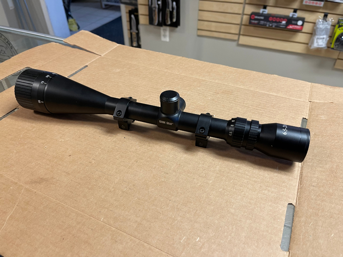 Guide Gear 6.5-20x50 Rifle Scope With Rings In Good Condition For Sale ...