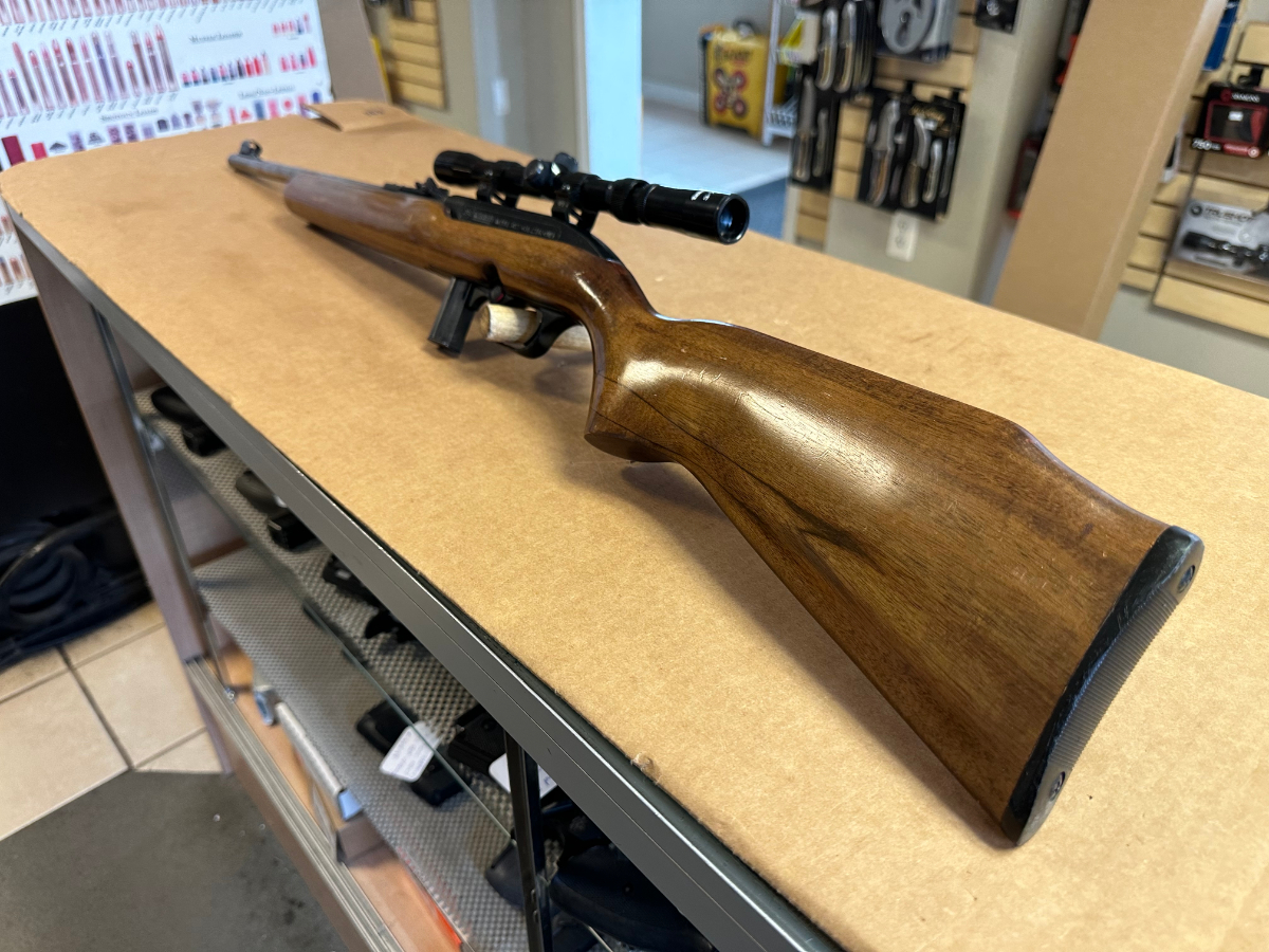 Magtech Model 7022 Semi-Auto Rifle With Tasco Scope And Wood Stock ...