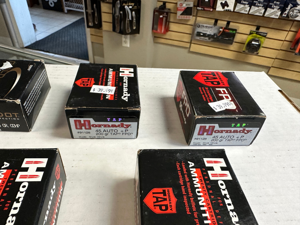 100 Rounds Hornady/Speer 45 Acp Hollow Point Defense Ammunition New In ...