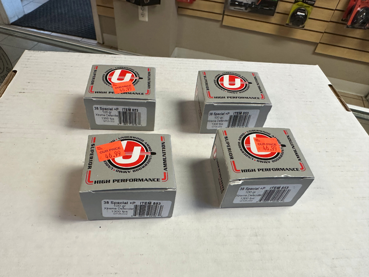 80 Rounds Underwood 38 Special 100gr Xtreme Defender Superior Hi Perf ...