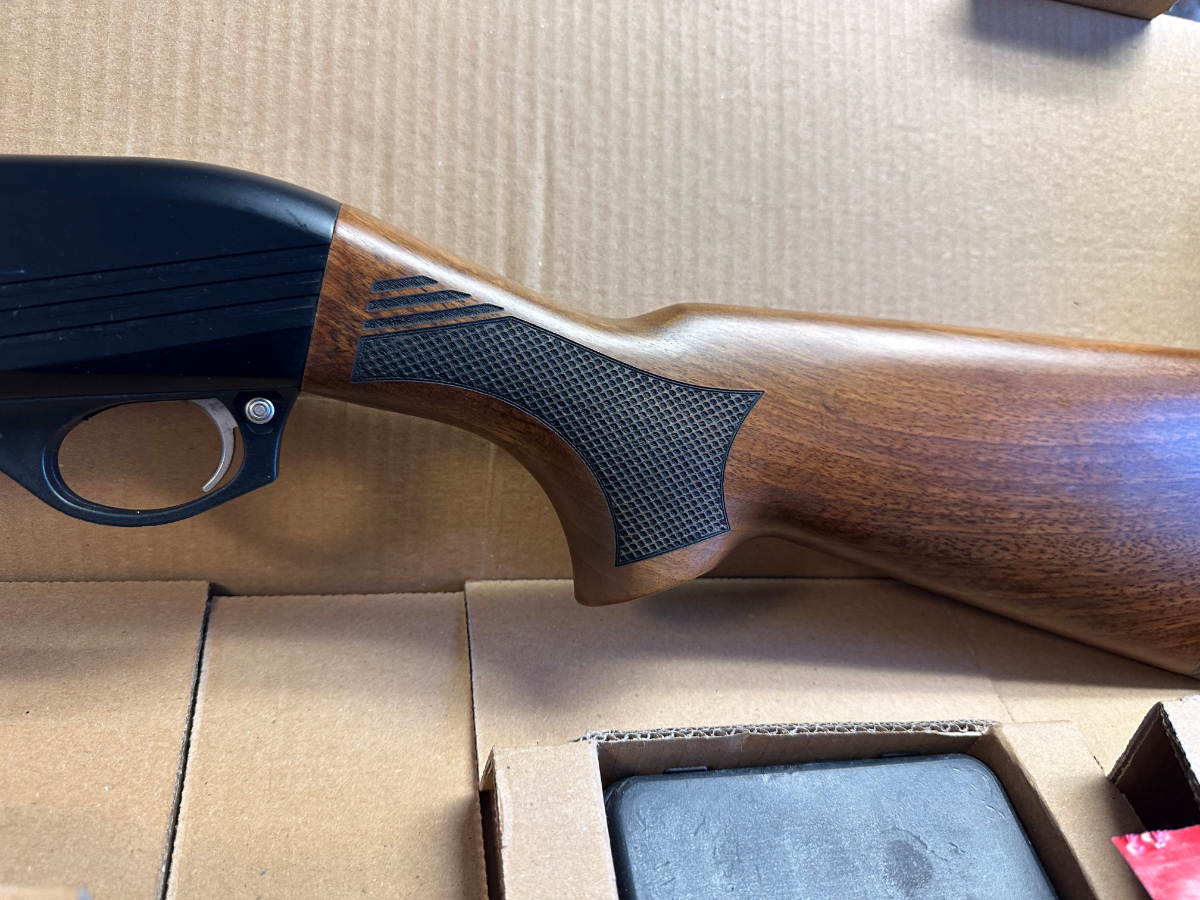 Hatfield Gun Company USA28W SAS Blue Oxide Barrel 2.75 Inch 4+1 Black Finish Turkish Walnut
