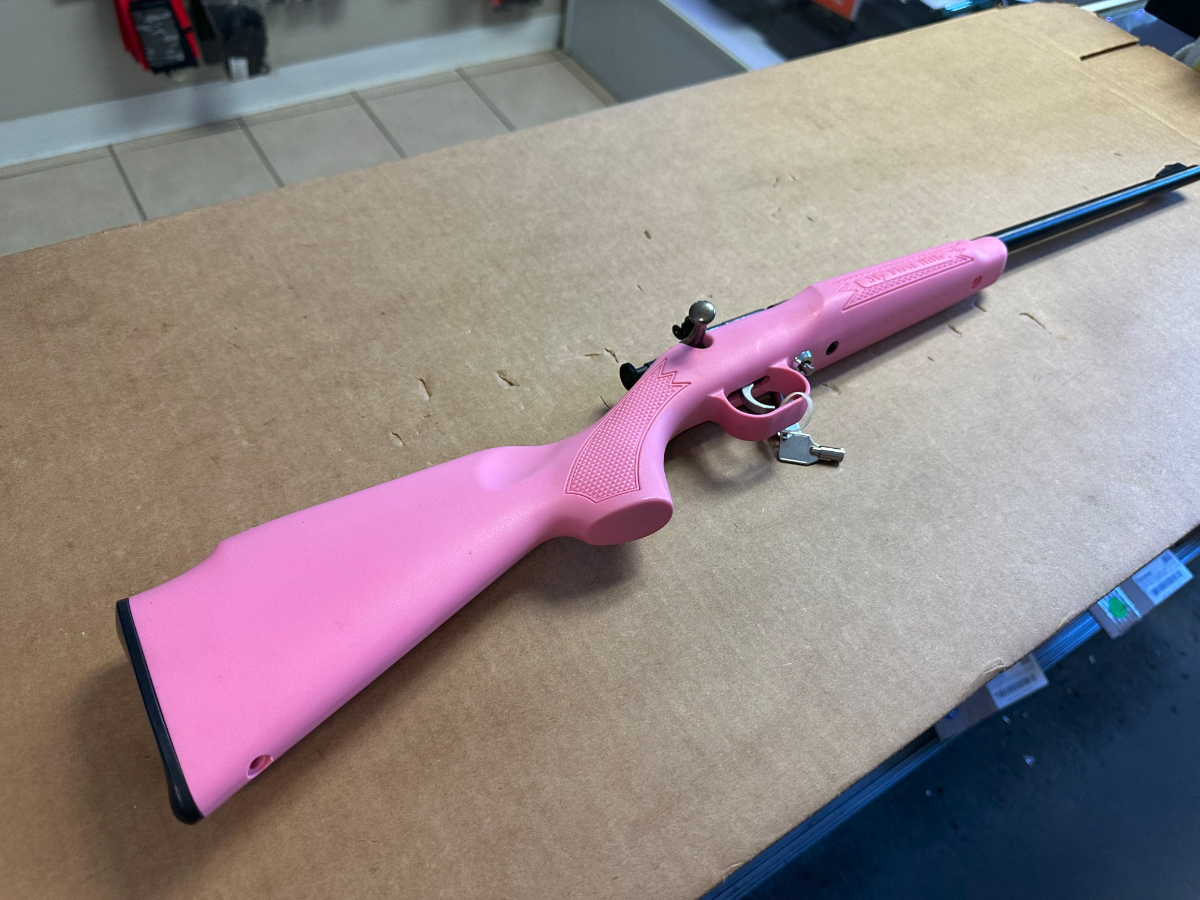 Keystone Sporting Arms Model Cricket "My First Rifle" 16.125 Inch Barrel Pink Stock With Lock