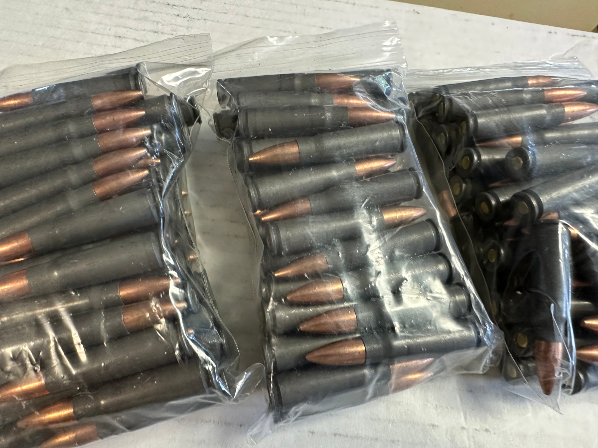 200 rounds 7 62x39 ak rifle ammunition 122 grain full metal jacket new