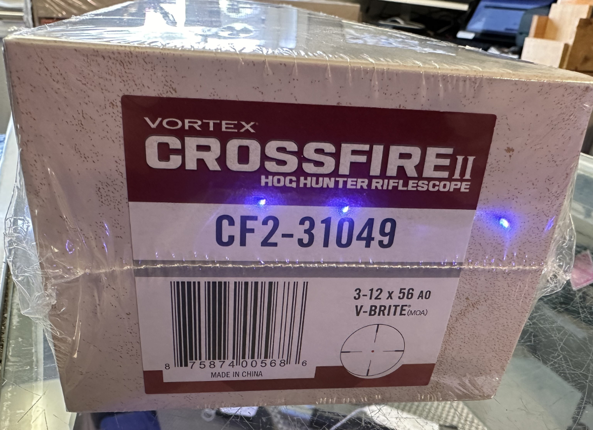 Vortex Optics Crossfire II Hog Hunter 3-12x56 AO V-Brite NEW IN SEALED ...