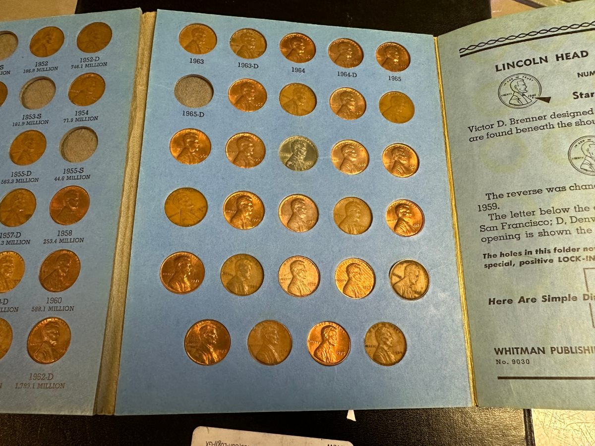 Nice Lincoln Head Cent Collection Starting In 1941 Some Missing Pennies ...