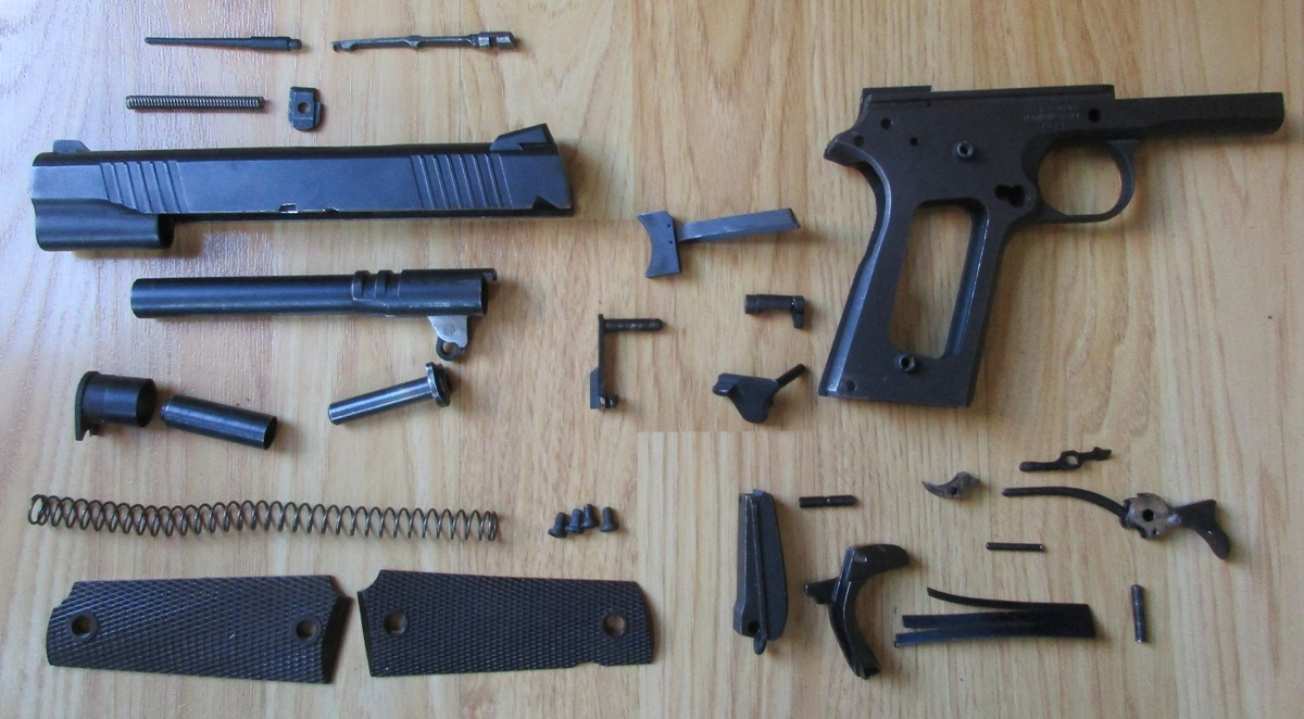 1911 Parts Kit With Frame Build Your Own 1911 Essex Frame With Sarco ...