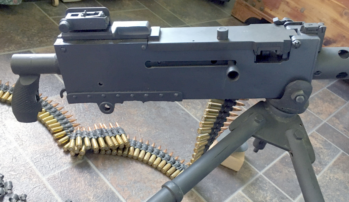 Privately Made Browning 1919A4 Semi Auto Machine Gun with Tripod, Links
