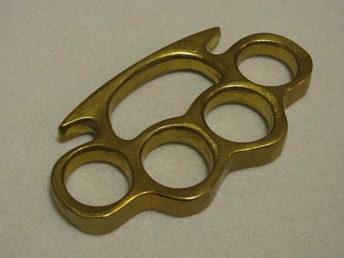 Real Brass Knuckles Solid Brass Knuckledusters For Sale at GunAuction ...