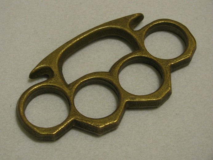 Vintage Real Brass Knuckles Knuckledusters For Sale At Gunauction Com 14874360