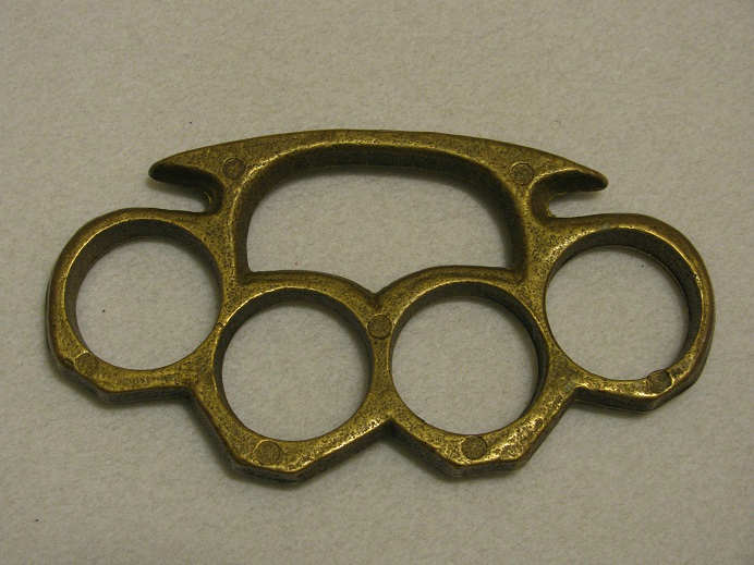 Vintage Real Brass Knuckles Knuckledusters - Picture 3