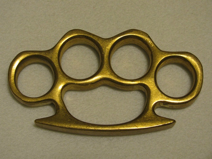 Real Brass Knuckles - Solid Brass Knuckledusters | 15102118 GunAuction.com