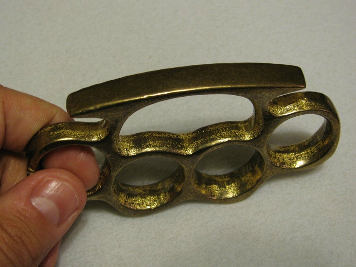 Real Brass Knuckles - Solid Brass Knuckledusters For Sale at GunAuction ...