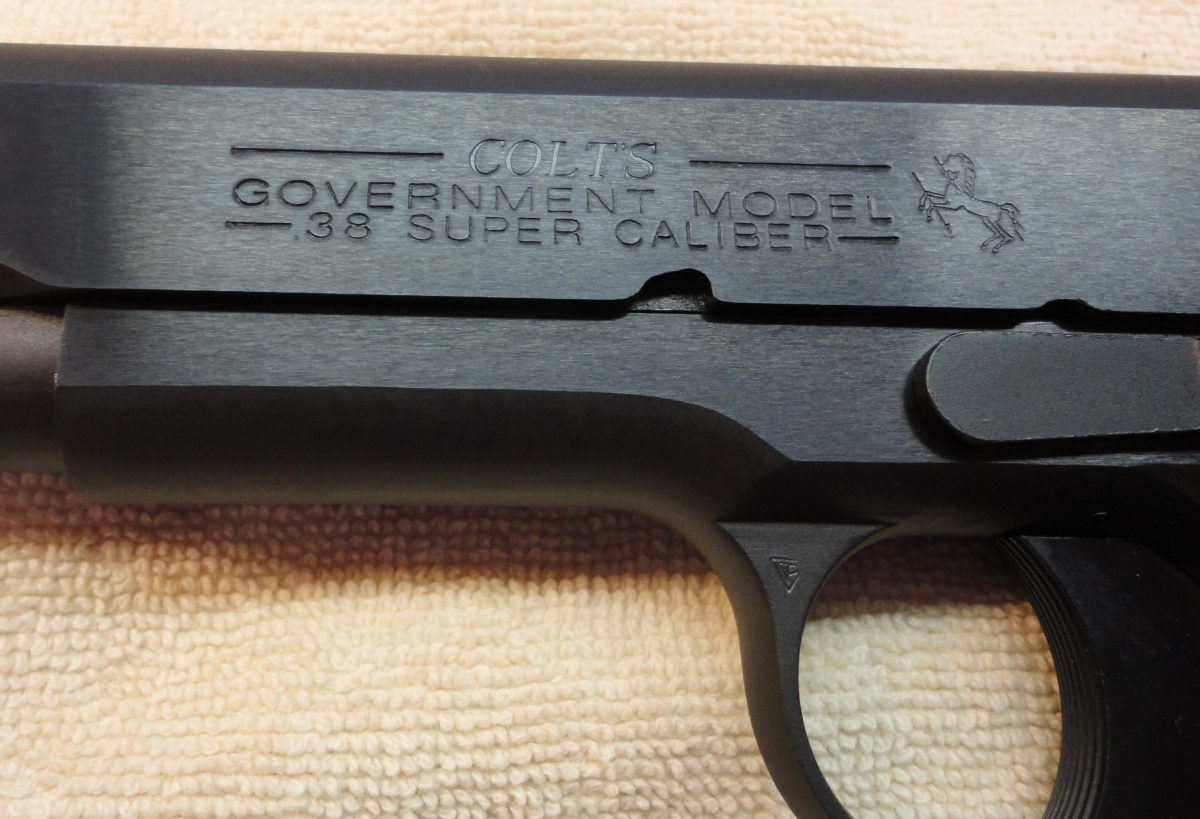K.K.マツシロ SUPER COLT'S GOVERNMENT Colt 1911 Government .38 Super Pistol, Stainless - O2091MEX