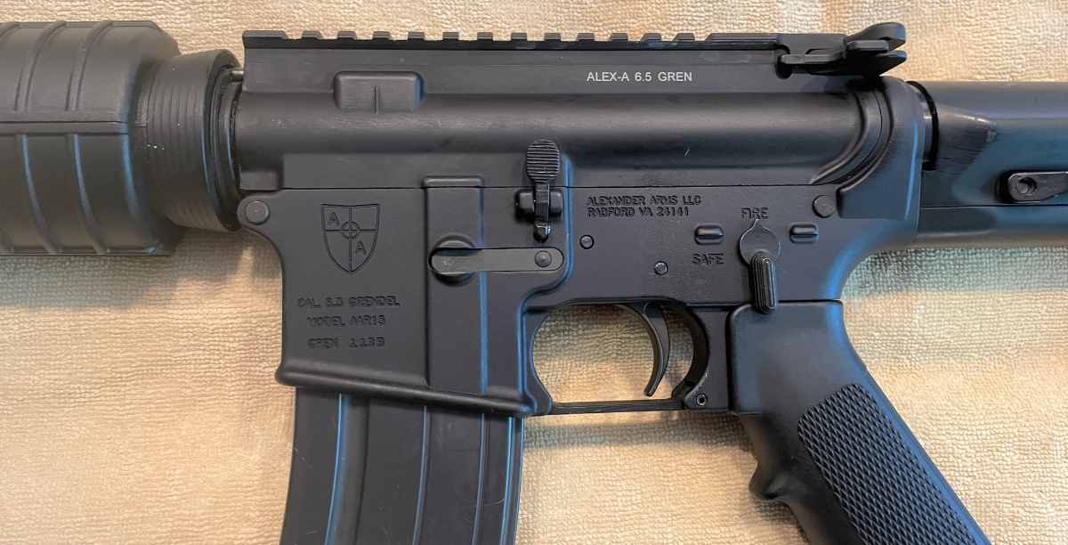 Alexander Arms AR15 StyleModel AAR15, 6.5 Grendel Rifle with fully