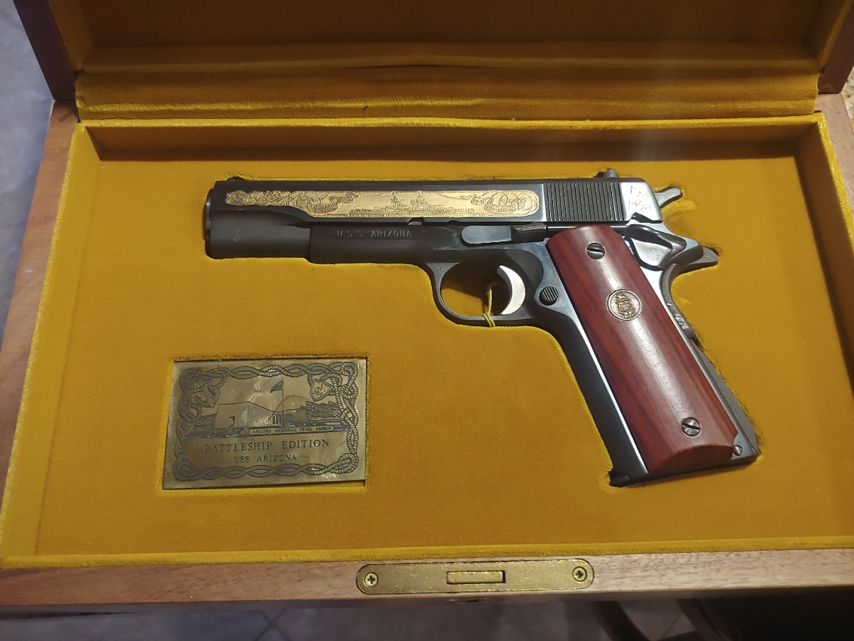 Colt's Manufacturing Limited addition only 500 made. Arizona Battleship