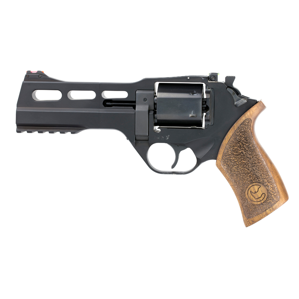 Chiappa Firearms Rhino 50ds Revolver 9mm Walnut Grips Black 9mm Luger