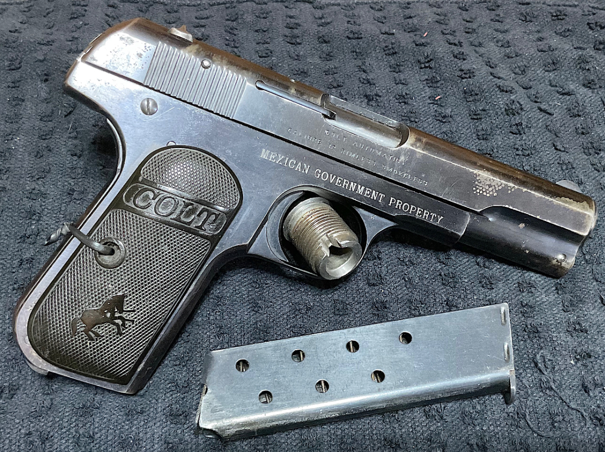 Colt Model 1903 Type 1 Mexican Government Property Marked 1 Mag Mixed ...