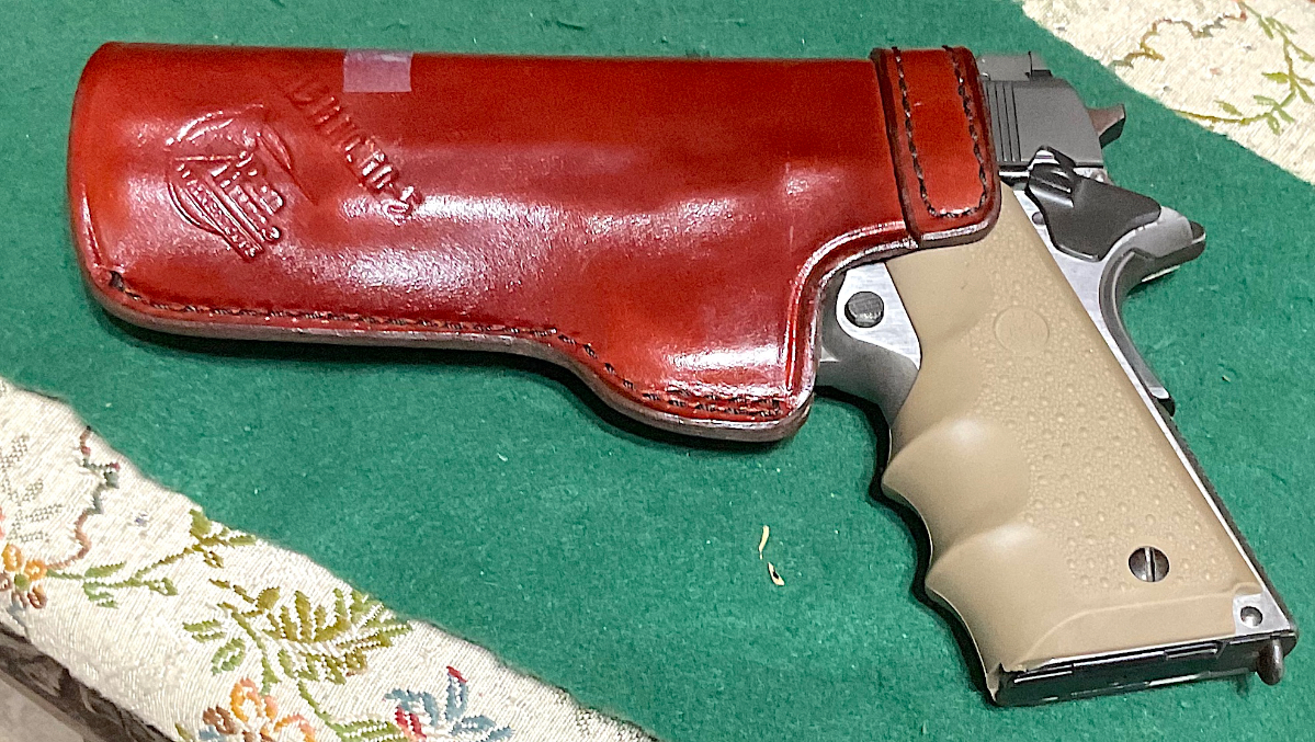 Winchester HYBRID 1911 .22 LR COLT SLIDE & INTERNALS CASPIN FOSTER FRAME,BRUSHED HOUG GRIPS DON HUME HOLSTER - Picture 6