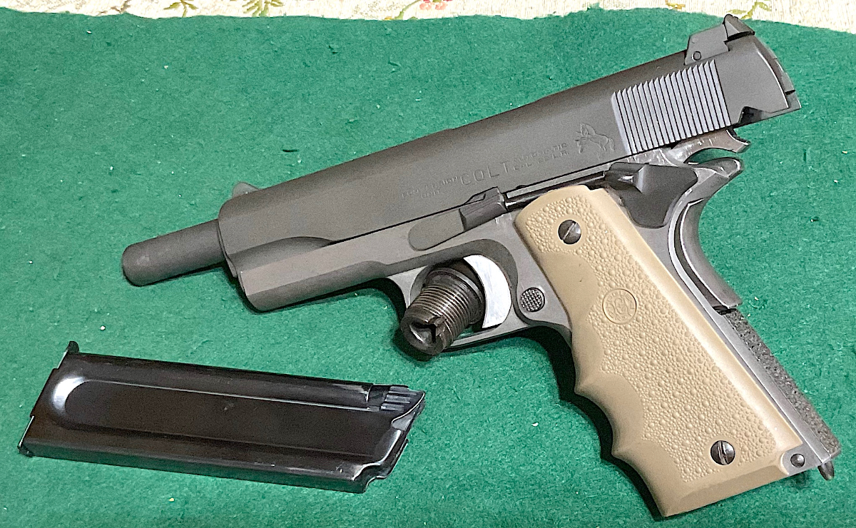 Winchester HYBRID 1911 .22 LR COLT SLIDE & INTERNALS CASPIN FOSTER FRAME,BRUSHED HOUG GRIPS DON HUME HOLSTER - Picture 10