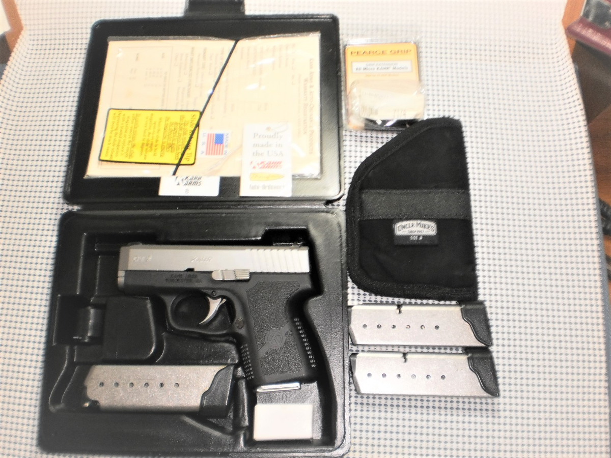 Kahr Cm9 Two Tone Slim Pocket Carry Nib 1 Six And 3 Seven Rd Mags