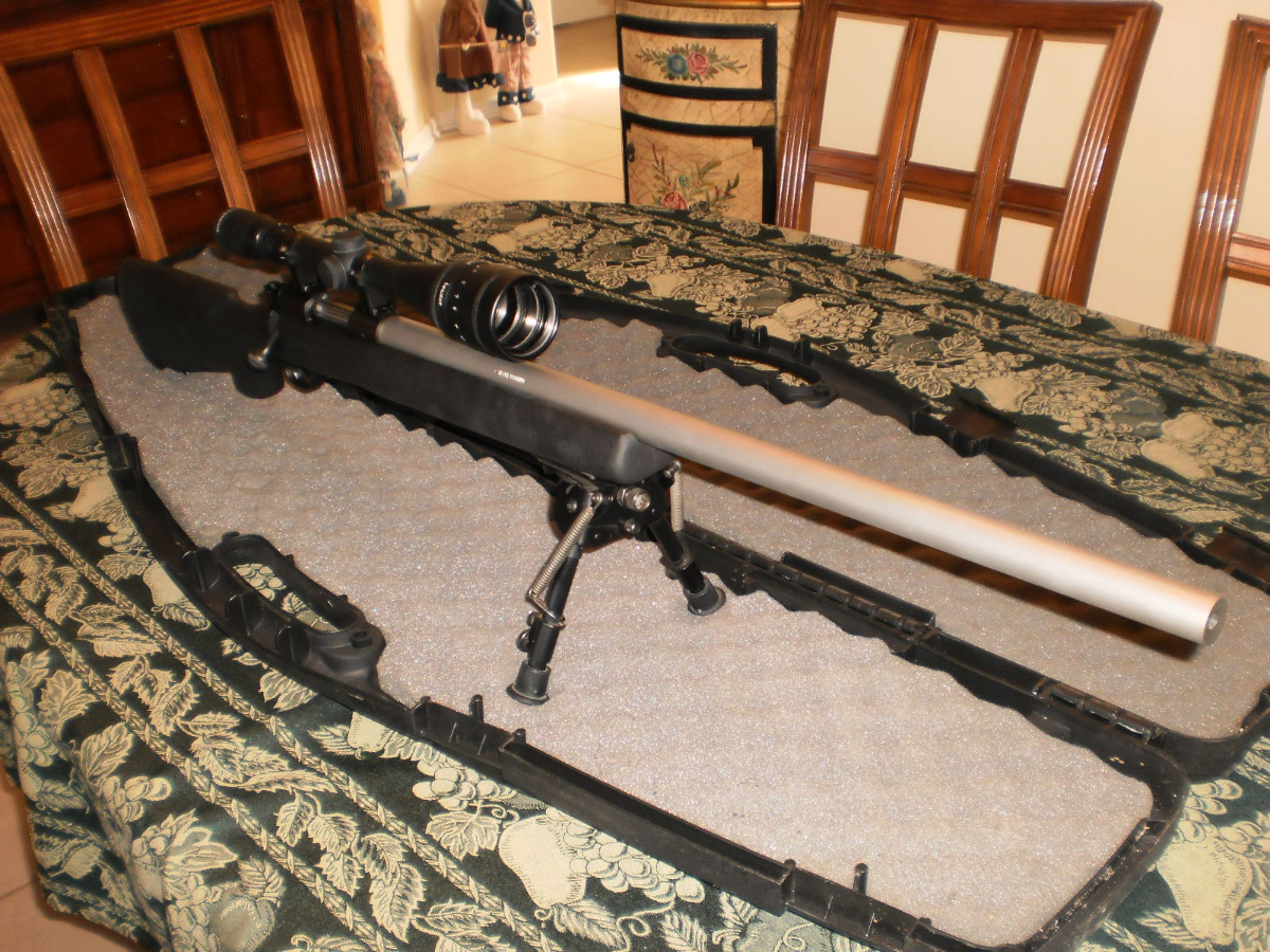 Winchester Mod 70 Sa "Heavy Varmint" 308 Cal Synthetic Stock W/Scope